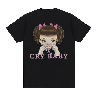 Melanie Martinez Cry Baby Kreslené grafické tričko Unisex Unisexové Roztomilé Retro Harajuku Módní trička 100% bavlna Oversized tričko