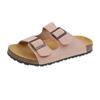 New Cork Flip-flops Male Couple Retro Two Buckle Men Women Unisex Slides Slippers Casual Beach Sandals