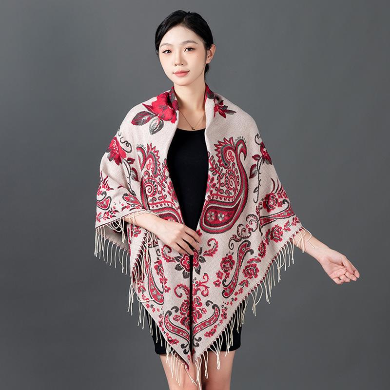 Écharpe en cachemire et mohair pour femme, couleur unie, polyvalente, simple, imitation pompon, chaude, 140 x 140 cm, nouvelle collection automne et hiver