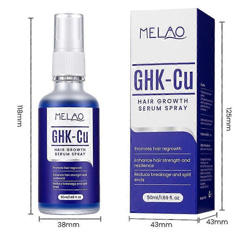 GHK-Cu Copper Peptide Hair & Scalp Serum - Copper Peptide Hair Growth Serum Spray for Hair Softness & Shine - Dry Scalp Moisturizer Spray, Fast-Absorb