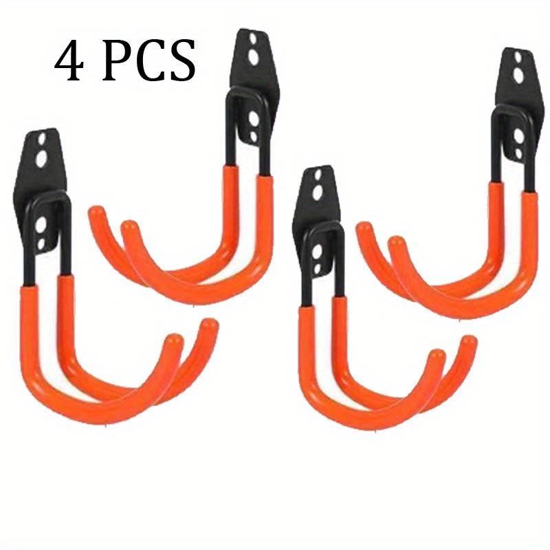 4PCS  Metal Hook Bicycle Hanger Hooks Garage Organizer Wall Mount  Wall Mount Anti-slip Storage Hook