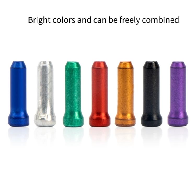 50Pcs Aluminum Alloy Bicycles Wire Tube Cover Bike Cable End Cap Cable Tip Brake Wire End Cap Bicycles Accessories