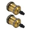 2PCS Vintage Lamp Socket Retro Aluminum Lamp Holder DIY Accessories for E26 27 Vintage BulbsYellow Bronze