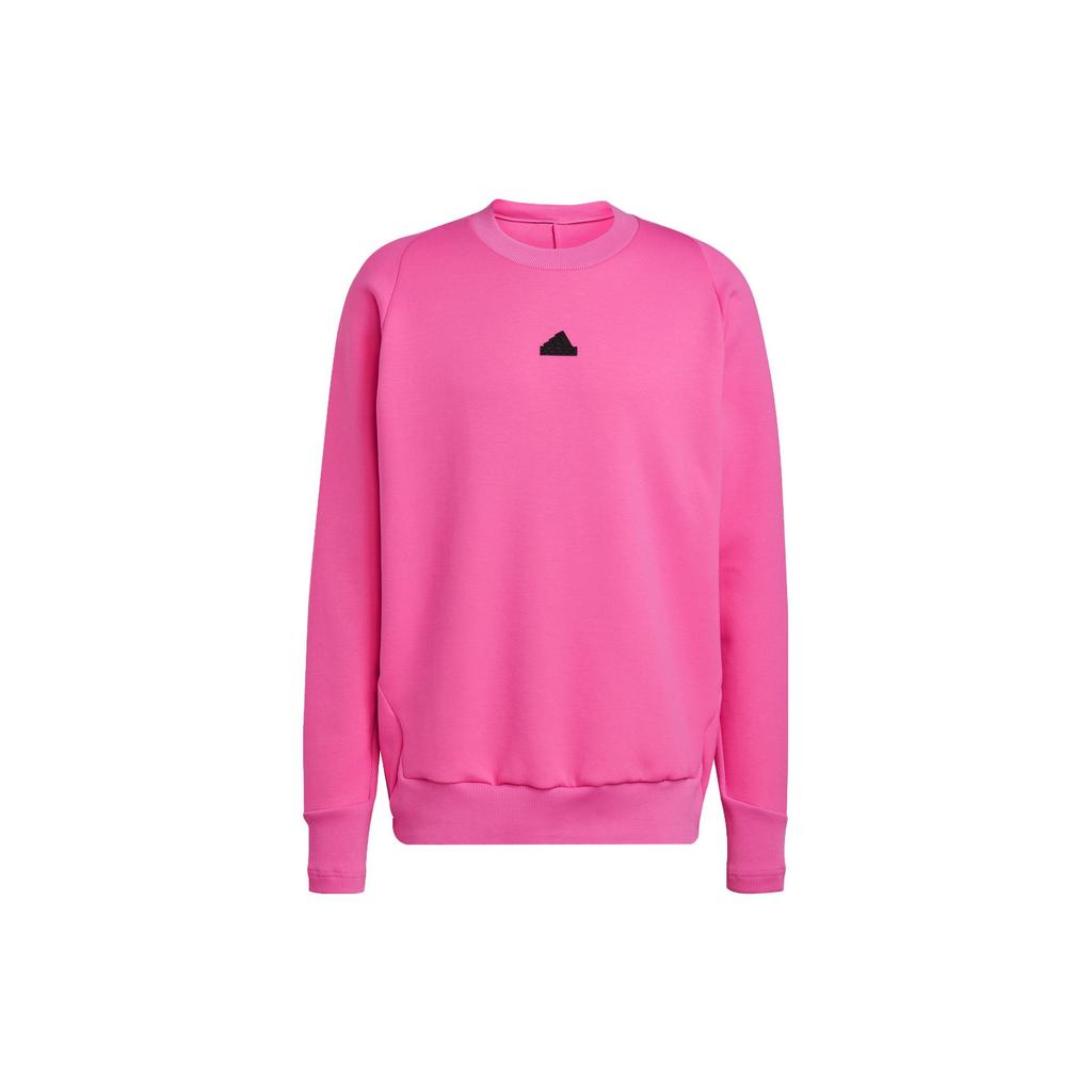 adidas ZNE. Moletom Premium Logo Liso Secagem Rápida Esportivo Casual Gola Redonda Manga Longa Masculino Moletom Rosa IN5111