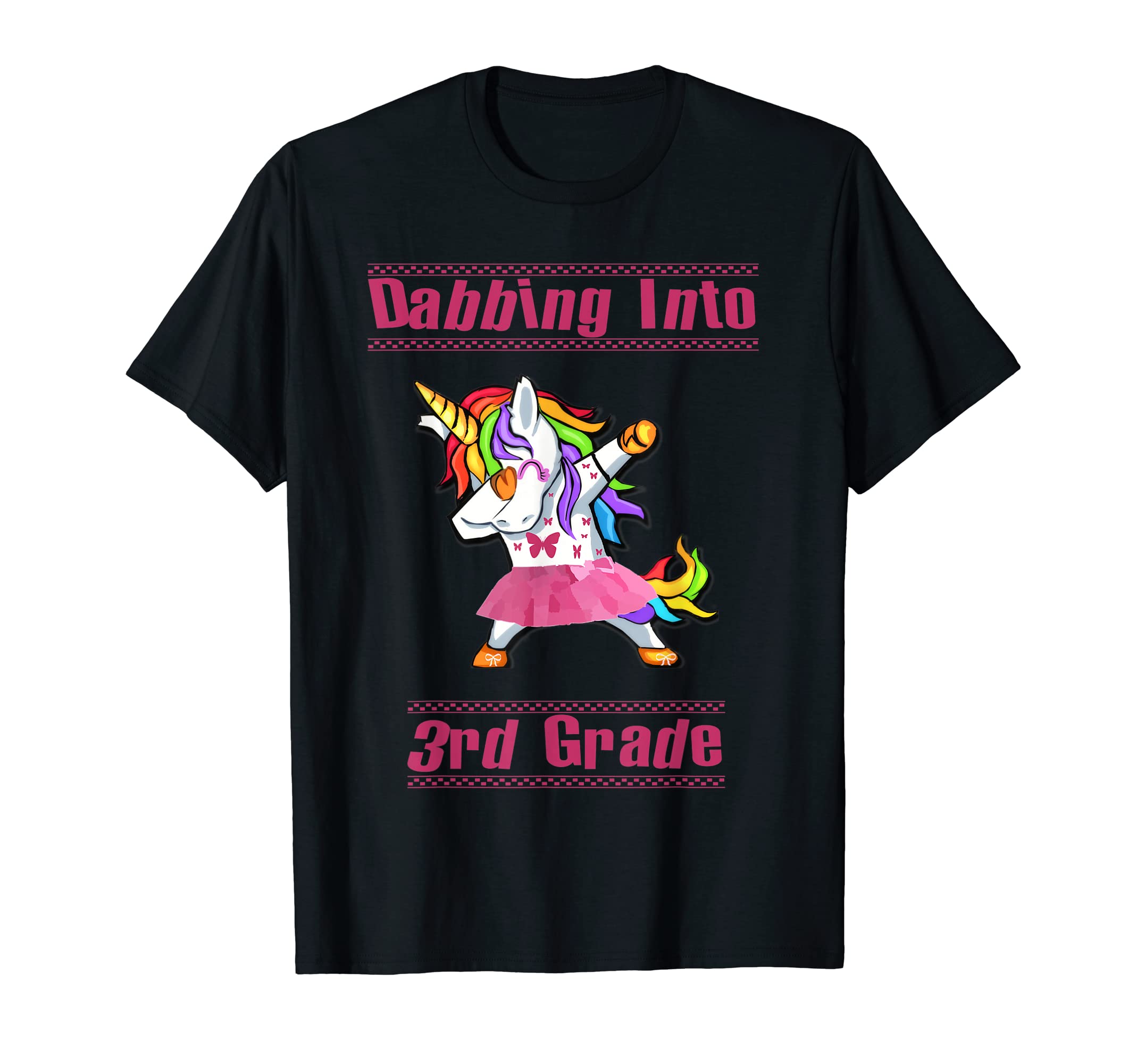 

Unicorn dubbing goods girls 3rd grade back to school T-shirt