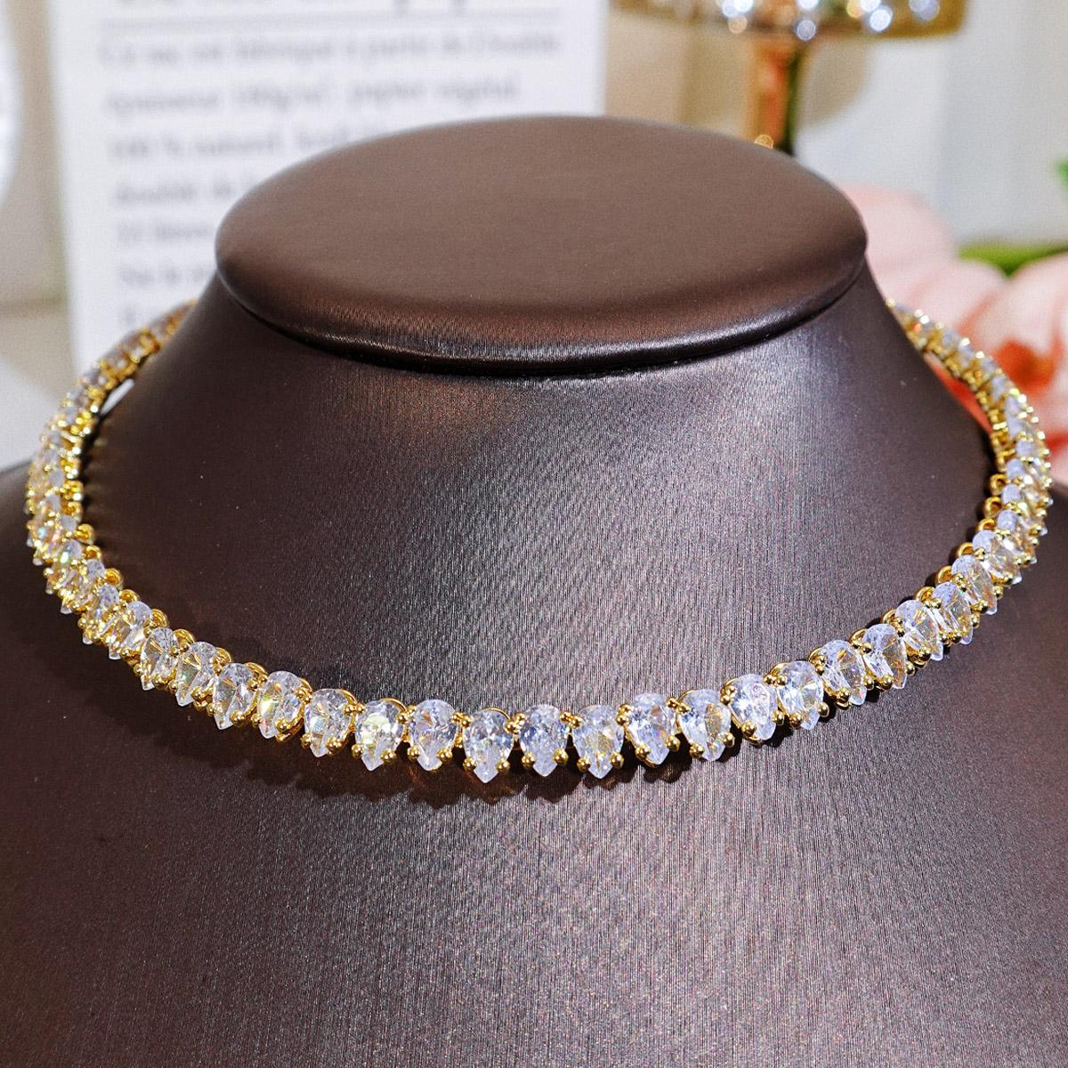 

CMM высококачественная звезда с тем же отверстием регулируемый воротник ожерелье модные ювелирные изделия кубический цирконий ключичная цепочка для женщин золотой