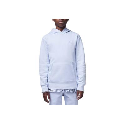 Jordan Bluza z logo marki Casual Luźna Ciepła Długi rękaw Bluzy dziecięce Niebieski HQ7083-043