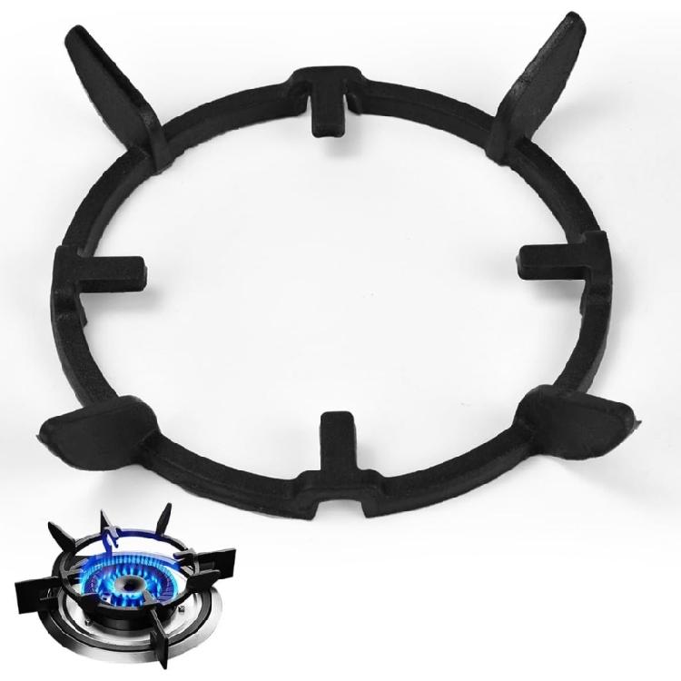 Kocherhalter Wok-Ständer Sichere Topf- und Pfannenhalterung Kochgeschirrhalterung Runde Basis Gusseisen-Textur für verbesserte Sicherheit