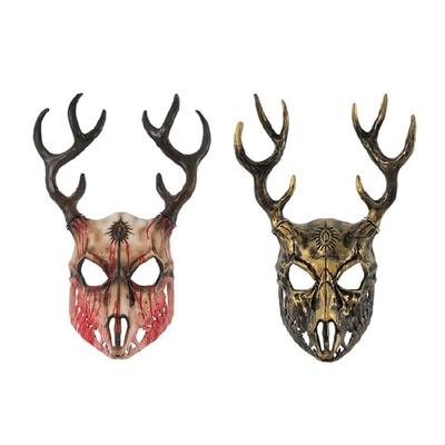 Hirschkopf Maske Halloween Kostüm Maske Geweih Maske Maskenball Maske Karnevals Maske Rentier Maske für Party