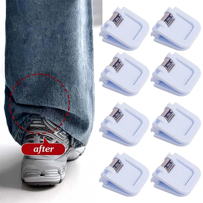 

2-12pcs Clothing Clip Used for Trouser Leg Shortening Invisible Fixing No Sew Hidden Hem Device Multifunctional Page Holder Clip 2pcs синий