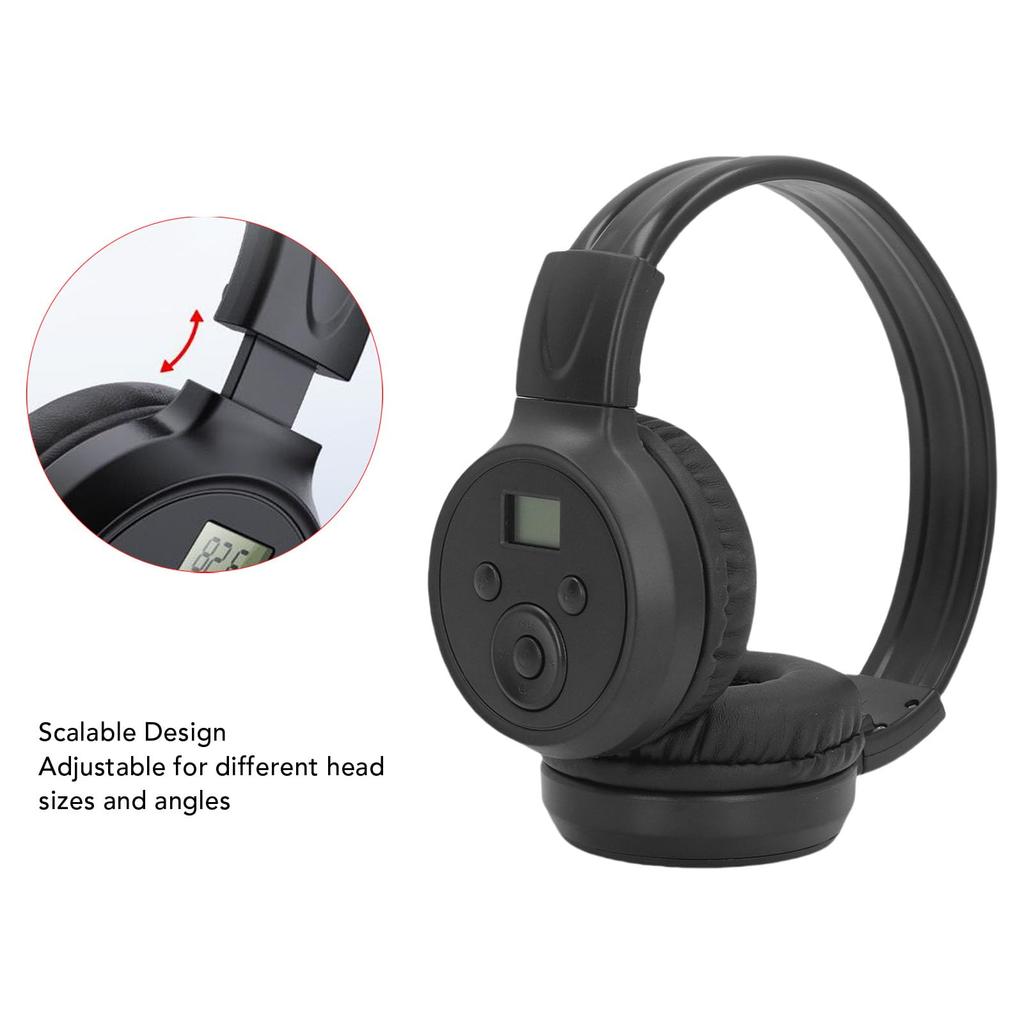 Walmeck FM Radio Headphones Portable Headset Radio with Memory Function for and Study Home, Outdoors, Travel,