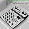 4Channel Audios Mixer for Stage Recording Equipment Headphone Monitoring USB Playbacks for Concerts Live Performances