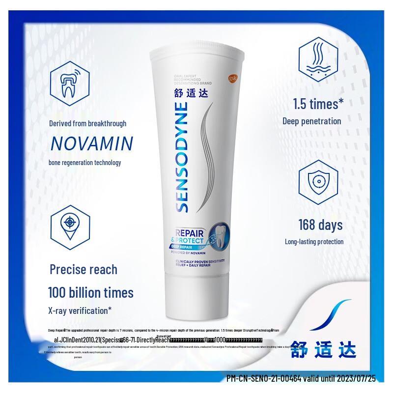 Sensodyne Fresh Mint & Professional Repair Toothpaste Bundle