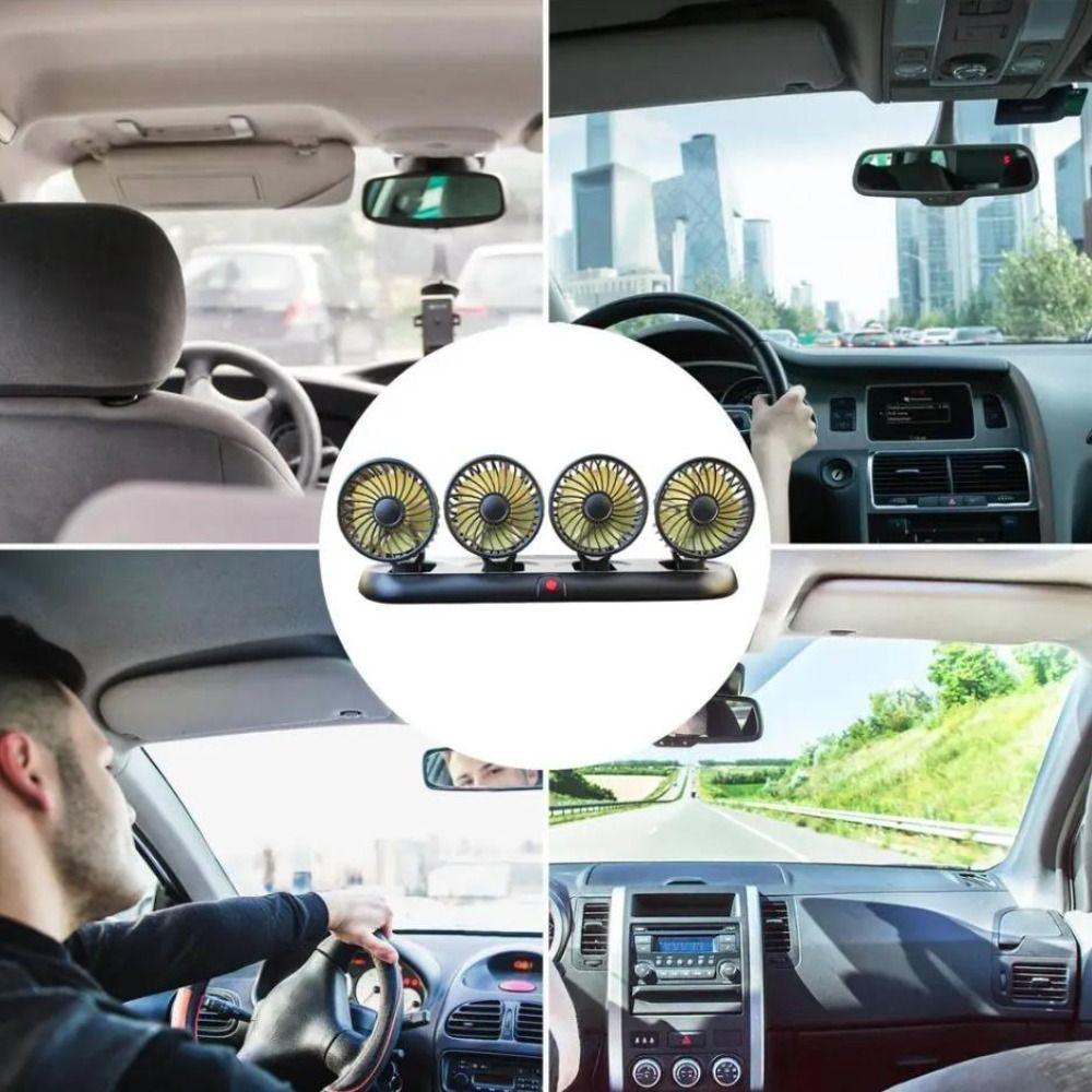 360 Degree Adjustable Portable Car Fan Automotive Electric Fan  Car Interior Accessories