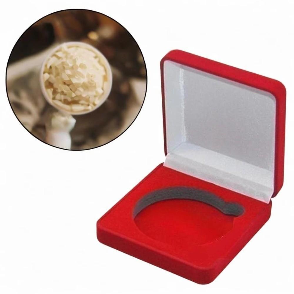 Samt Münzpräsentationsbox Abzeichen-Display Münzhalter-Etui Für Souvenir-Sammlung