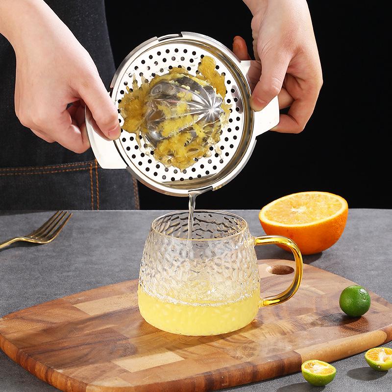 Přenosný ruční odšťavňovač na citrusy z nerezové oceli