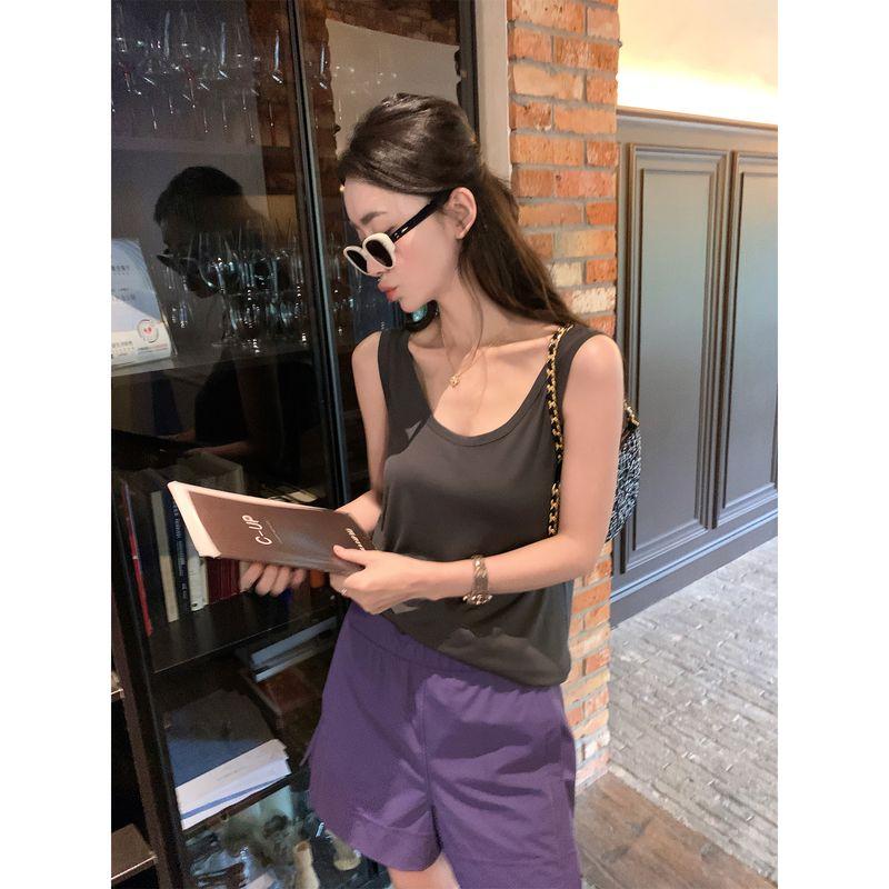 Lickysenior Summer Shorts Women's New Classy Sentong Qin Casual Loose Slimming All-Matching Short Pants