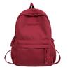 Backpack Female Senior Sense Light Travel Large Capacity Simple Solid Color Backpack Female Campus Junior High School College Student Schoolbag