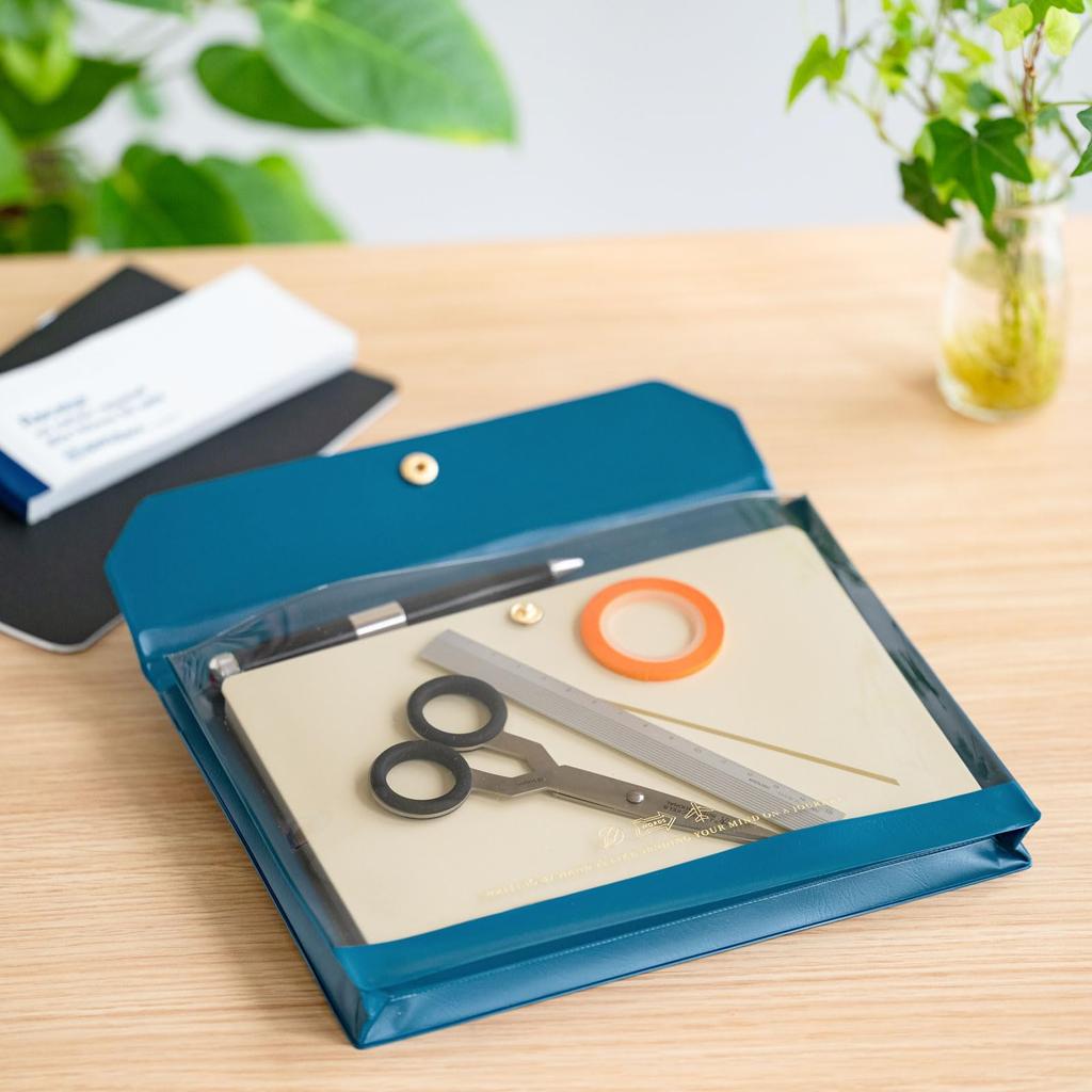 Hobonichi Techo Aileron Document Case Planner Accessories (Navy)