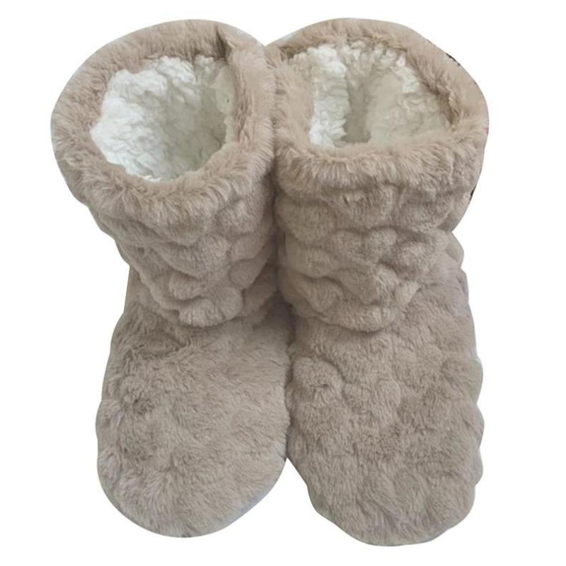 Coppia invernale Pantofole calde antiscivolo addensate più calzini da interno in velluto Scarpe da pavimento morbide
