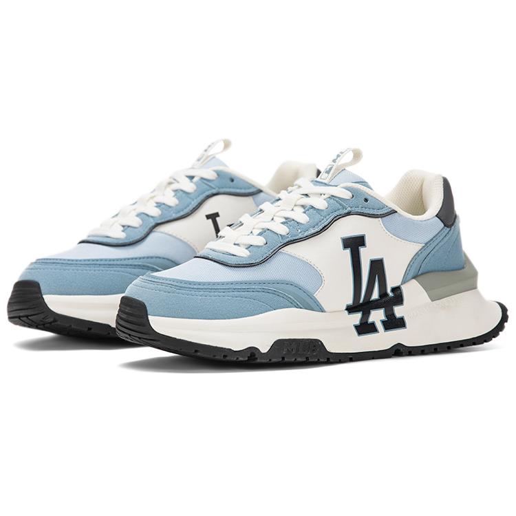 New MLB Chunky Runner Chunky Sneakers Unisex Low Top Sky Blue 3ASHCRS3N-07SBS