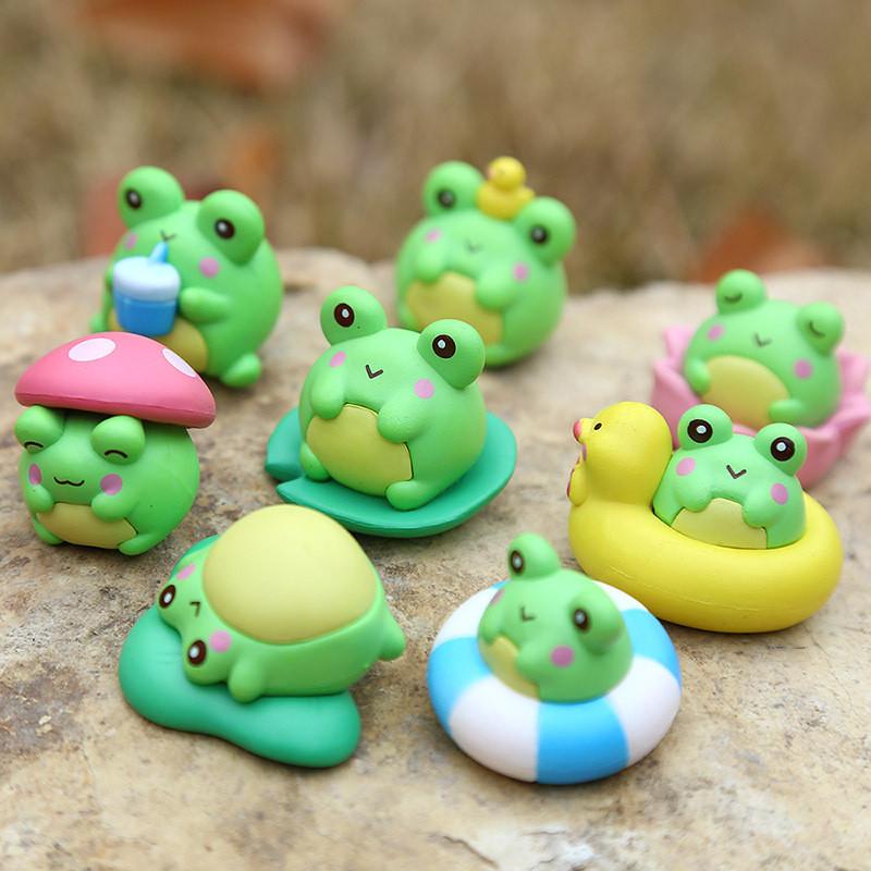 Frog Plush Toy Set With Creative Diy Micro Landscape For Kids And Collectors