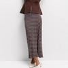 Women's Polka Dot Print Fishtail Skirt High Waist Slim Skirt Hip-covering Long Skirt