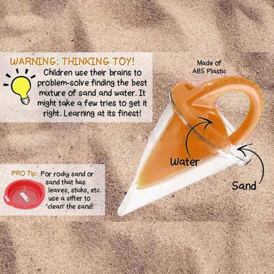 Sandtrichter Strandspielzeug Sand- und Wassermischset für kreatives Spiel Sandburg-Set Wassertisch-Spielset für Kinder 4-8 Jahre Outdoor-Sandkastenspiel