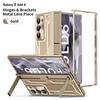 Galaxy Z Fold6 Case With Dual Kickstand Full Coverage Shockproof PC Cover In Gold Black