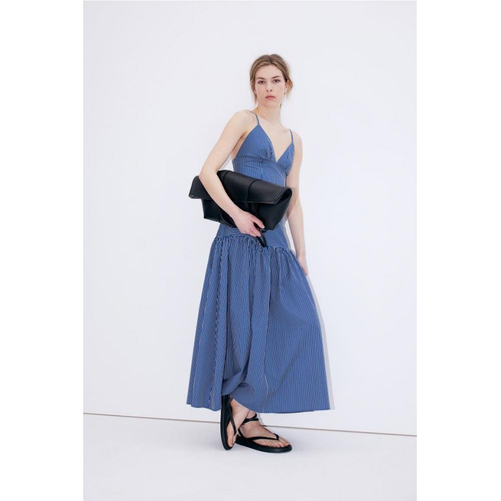 

Юбка из поплина HMA line синяя полоска