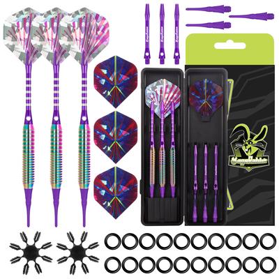 MageRabbit Soft Tip Darts 3 Aluminum Professional 3 Spare Dart 3 Replacement Plastic Copper Material Darts 16g for Electronic Dart Darts Darts Arrows