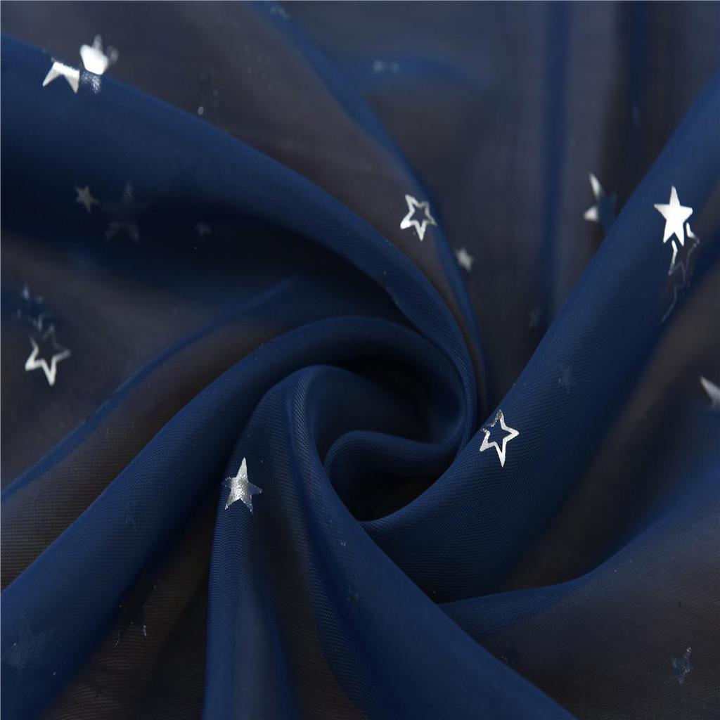 Star Sheer Curtain for Bedroom & Living Room - Trendy Design