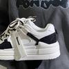 Trendy Korean Style Student Colorblock Board Shoes  Spring New Platform Platform Casual Shoes Height Increasing Casual White Shoes for Women