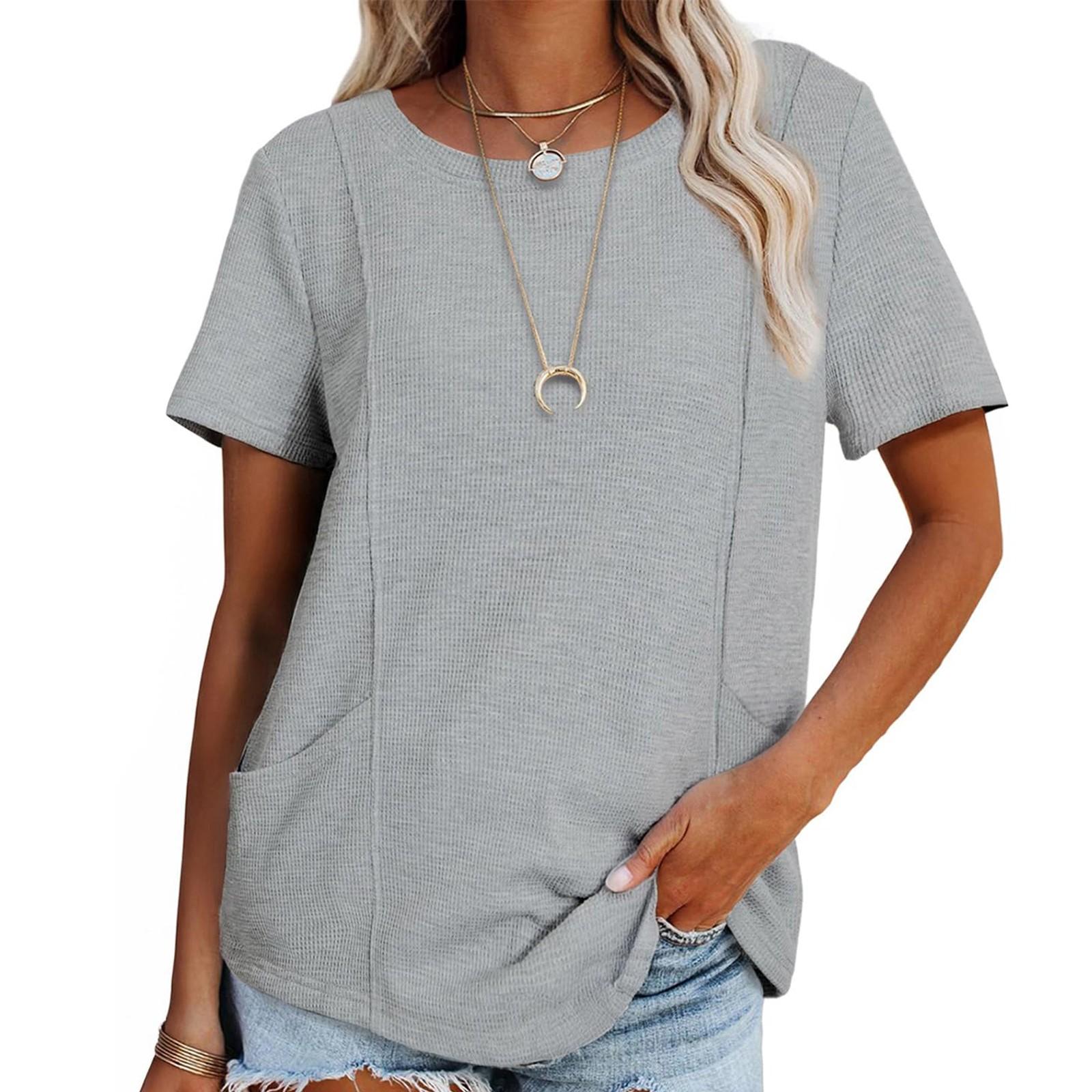 

Женские рубашки с коротким рукавом и оборками, повседневные наряды, модная футболка, топ M чёрный