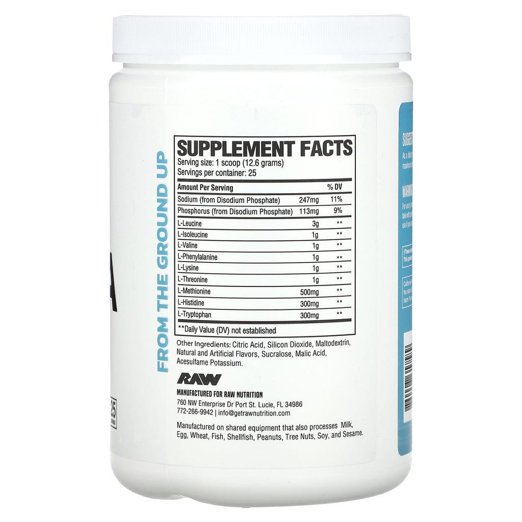 Raw Nutrition EAA, Kiwi Blueberry, 11.11 Oz (315 G)