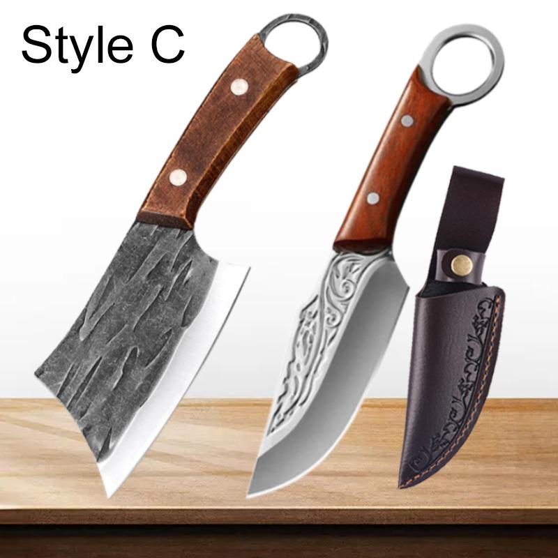 Handmade Forged Chopper Meat Cleaver Stainless Steel Boning Knife Fruit Chef Cooking Knives Househould Kitchen Knives