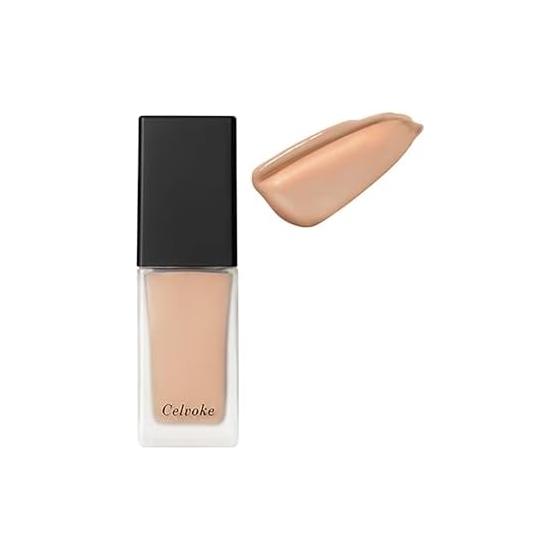Celvoke Skin Resonate Liquid Foundation 220 Medium Brightness Liquid Foundation Cover 3D Glossy Skin SPF32 PA+++