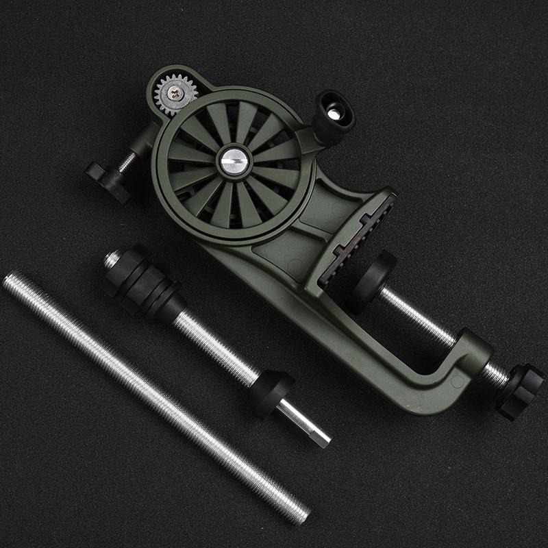 Non-slip Fishing Line Spooler Adjustable Fishing Line Winder Table Clamp Reciprocating Fishing Wire Winding Reclaimer Outdoor