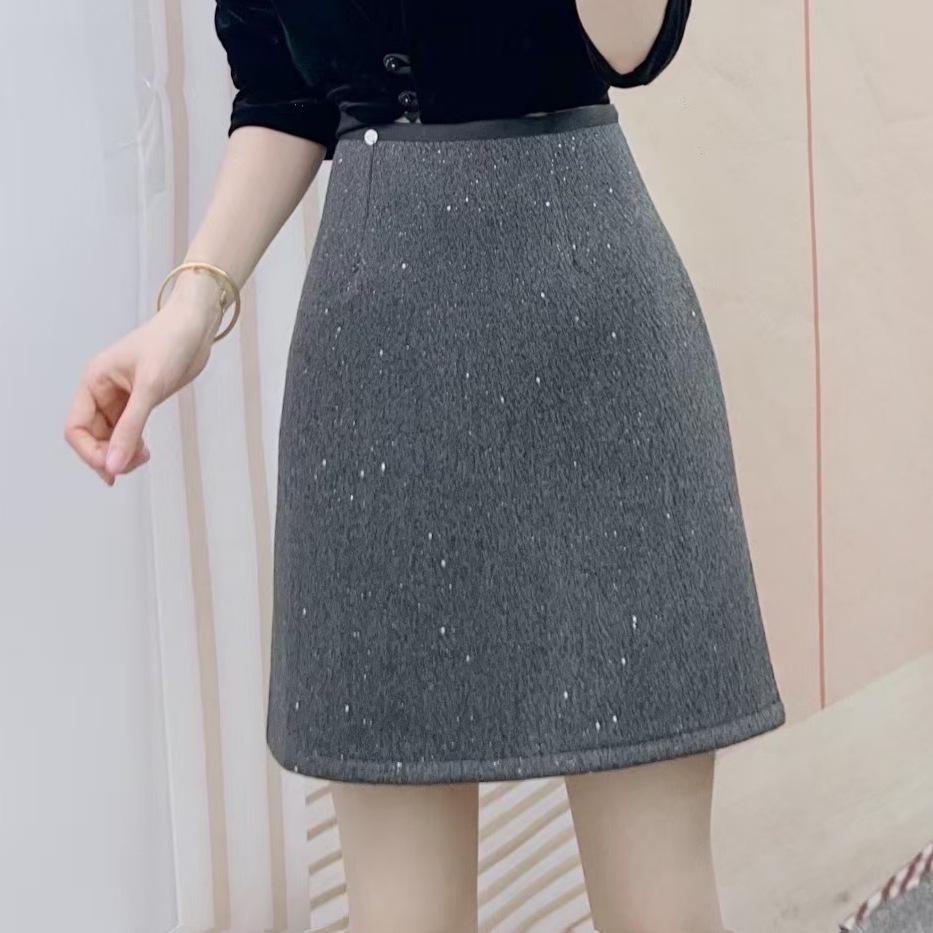 Spring 2026: High-Waisted Woolen A-Line Mini Skirt