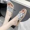 Polka Dot Women's Non-Slip Summer Flip-Flops: 2026 Trendy, Versatile, Wear-Resistant Beach Flats