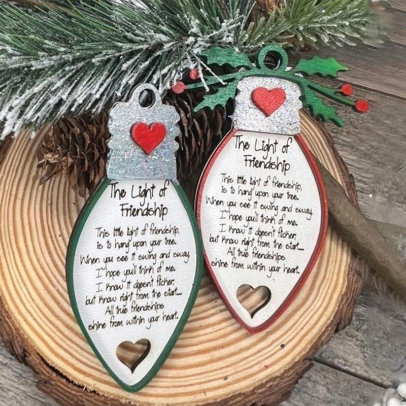 Christmas Friendship Ornaments for Christmas Tree Decorations Christmas Present Gift for Friends Besties BFFWomen