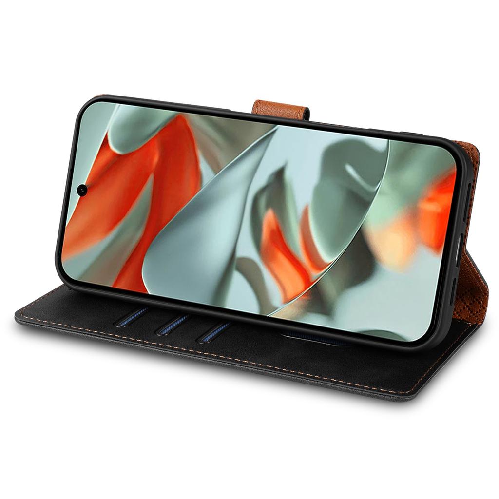 N.BEKUS CSJ-001 For Google Pixel 9 Pro XL Stand Case PU Leather Wallet Phone Cover