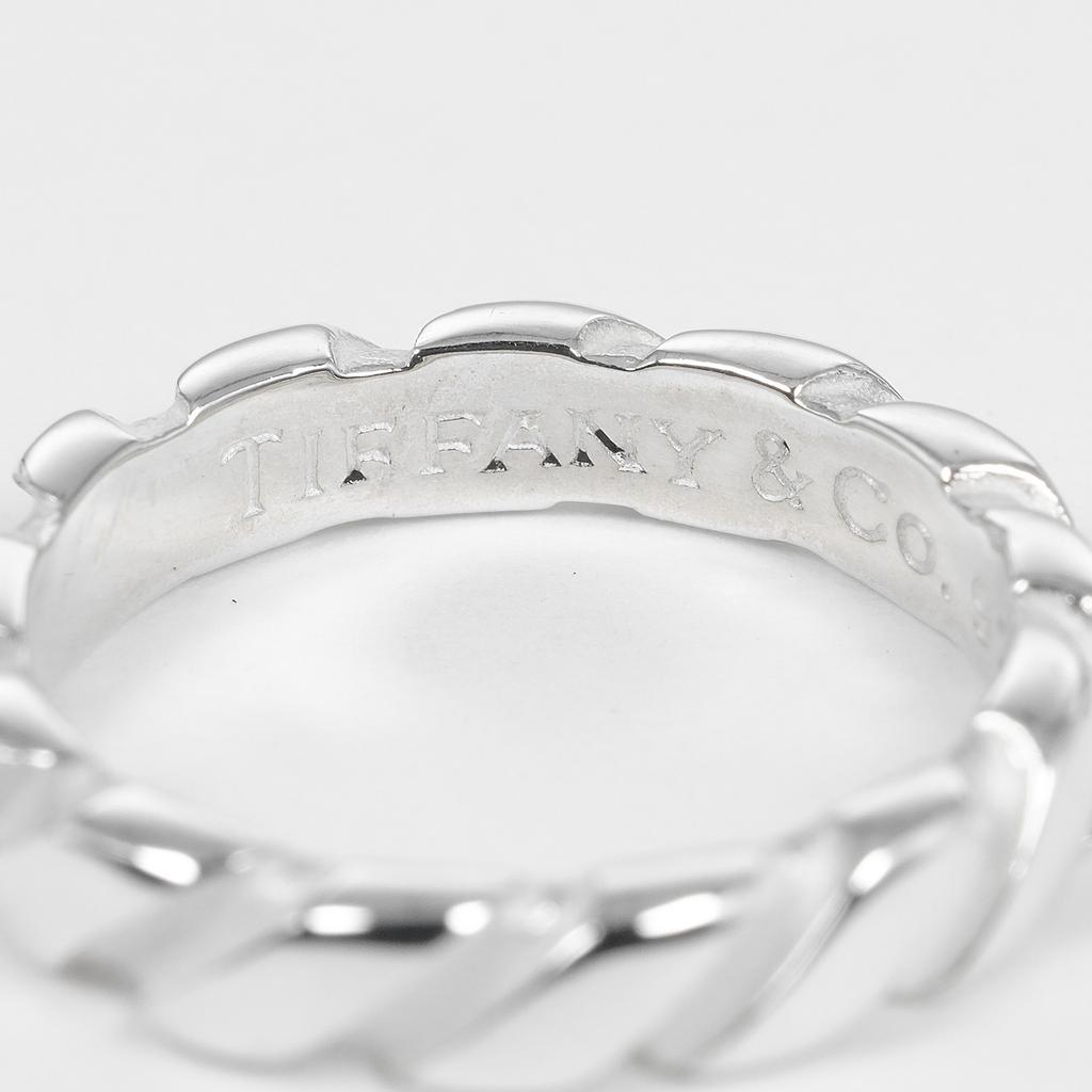 TIFFANY&Co. Twist vintage Ring Silver925 #5.4(US Size) 3.1g Women Used