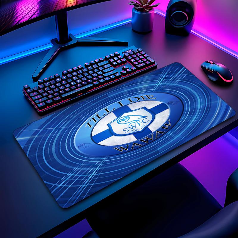 Sheffield Wednesday Football Pattern Mouse Pad Non?Slip Rubber Base Gaming Mousepad For Desk Office Home