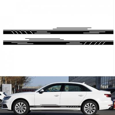 2Pcs Car Long Stripes Graphics Film Decal Decor Sticker Accessories Waterproof