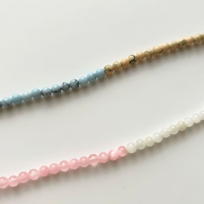 Favorite Noun Cocktail Bracelet_Pink&White