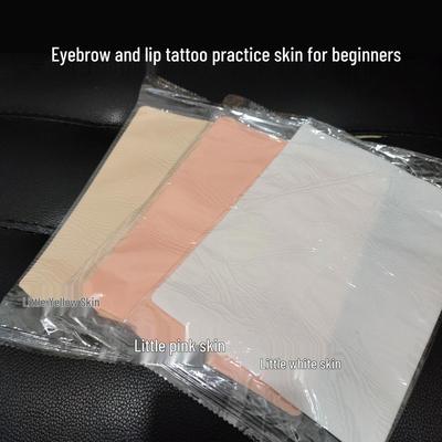 Petite Peau d'Entraînement en Silicone Écologique pour Débutants - Portable, Fait Main, Couleur Peau, Simulation Microblading