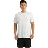 KIPRUN Short Sleeve Breathable Solid Color T-Shirt Men's Snow White/Silver Grey