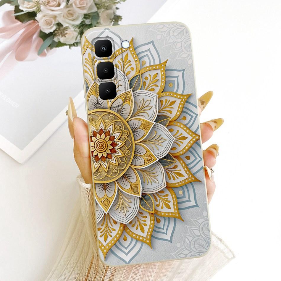 For Infinix Hot 70 X6895 Cute Cat Flower Cartoon Phone Case For Infinix Hot70 Soft Silicone Covers Bumpers