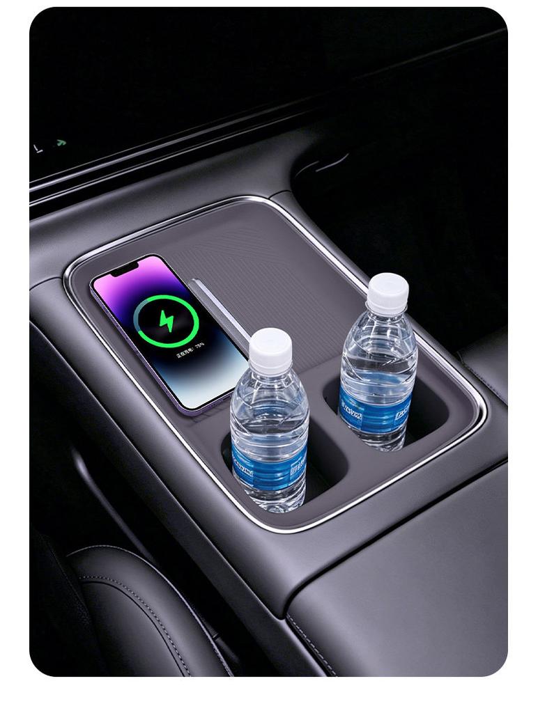 For Leapmotor C10 C16 2027 Wireless Water Filling Cup Pad Silicone Pad for Central Control Cup Holder Interior Car Accessories